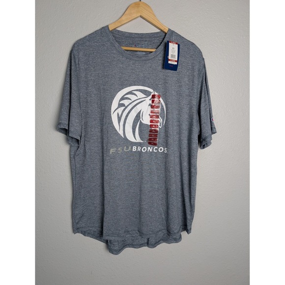 Fayetteville State FSU Broncos Shirt Mens XL Blue Champion Short Sleeve Tee 340 - Picture 1 of 10